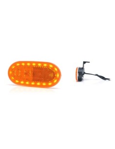 Лампа Габарит Led 1386 W197 12V-24V Позиция Оранжева Was 2