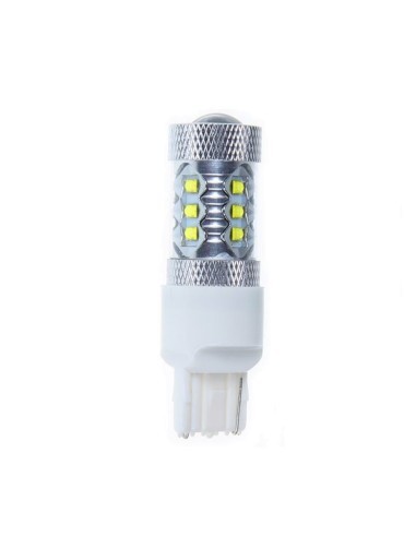 White Auto LED 80W T20 7440 W21W Canbus with...