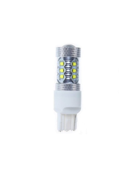 White Auto LED 80W T20 7440 W21W Canbus with CREE LEDs No Polarity with Single Intensity