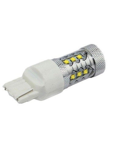 White Auto LED 80W T20 7440 W21W Canbus with...