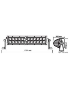 LED Бар Авто Offroad 300W/12V-24V, 21.980 Лумена, 52"/133... 2
