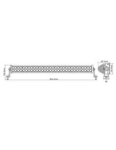 Μπάρα LED Αυτοκινήτου Offroad 180W/12V-24V, 13.200... 2