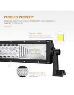 LED Bar Auto 324W, leduri pe 3 randuri, 12V-24V, 22680... 2