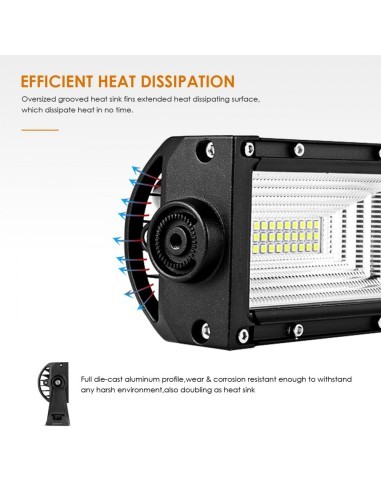 Auto LED Bar 324W, 3-row LEDs, 12V-24V, 22680...