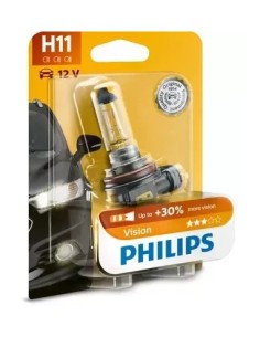 Philips H11 Vision +30% 12V, 55W car bulb