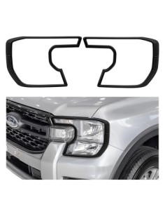 Set 2 ornamente faruri negru mat Ford Ranger T9 XL, XLS 2