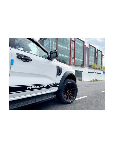 Set of 4 Matte Black Door Handle Trims for Ford Ranger T9 2022-present