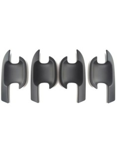 Set of 4 Black Matte Door Handle Trims for Ford Ranger T9...