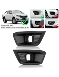 Σετ 2 Διακοσμητικά Φώτα Ομίχλης Ματ Μαύρο Ford Ranger T8... 2