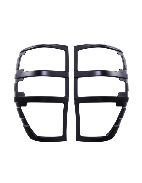 Set of 2 matte black ornaments for rear lights for Ford Ranger T6, T7, T8 2012-2022