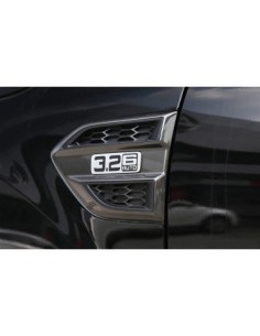Set 2 Black Matte Wing Trims Ford Ranger T7, T8 2015-2022 2
