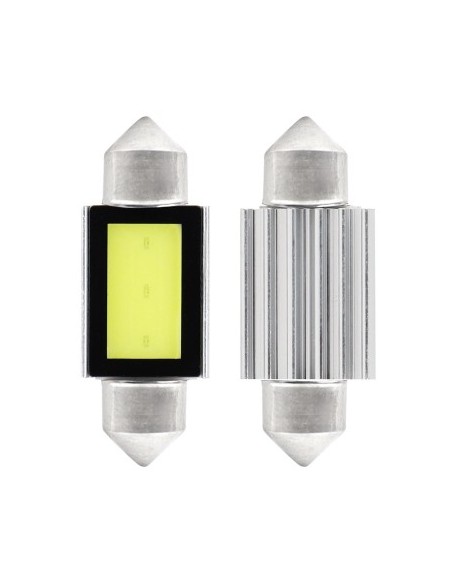 Σετ 2 led αυτοκινήτου Canbus με COB3 Festoon 36mm 12V