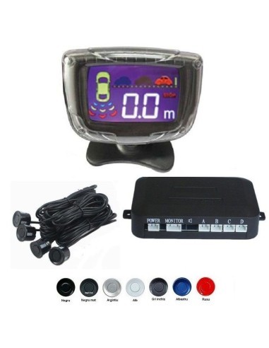 Parking sensors with LCD display for dashboard