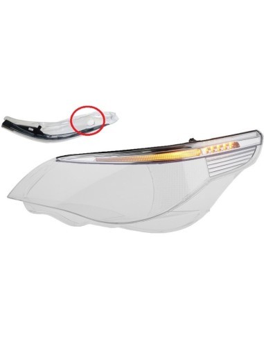 Left headlight glass for BMW Series 5 E60/E61...