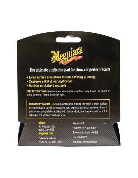 Σετ 2 εφαρμοστών από μικροΐνες Meguiar's Even Coat Microfiber Applicator Pads
