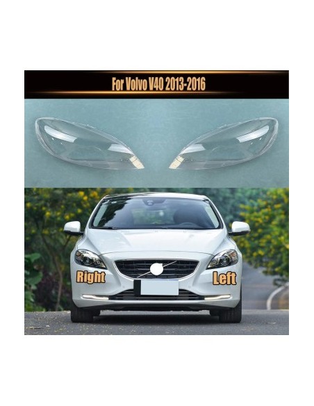Set of 2 headlight bottles for Volvo V40, S40 (2013 - 2016)
