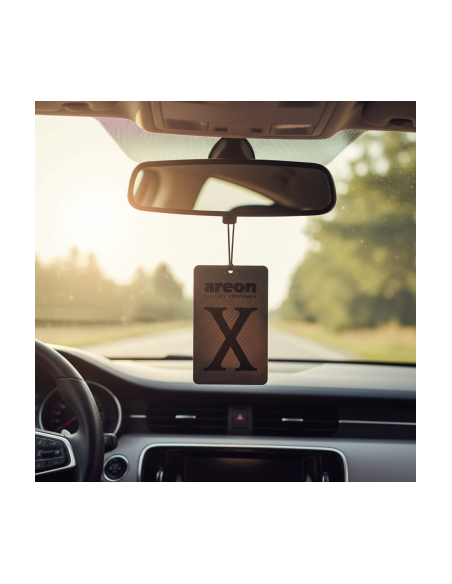 Areon X Card Car Air Freshener, Black Crystal