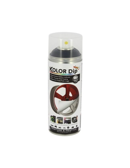 Kolor Dip 400ml Metallic Black Rubber Paint Spray