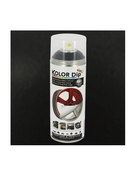 Kolor Dip 400ml Metallic Black Rubber Paint Spray