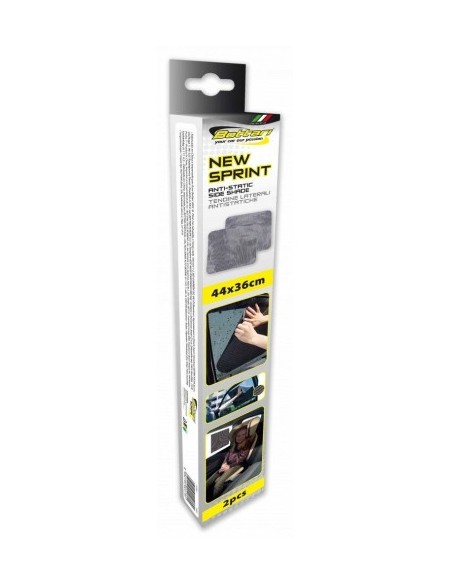 Set of 2 Antistatic PVC Side Sunshades 36x44 cm Bottari