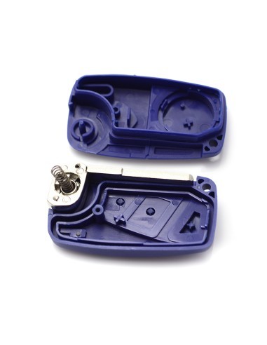 Key case for Fiat knife type, 3 buttons, blue
