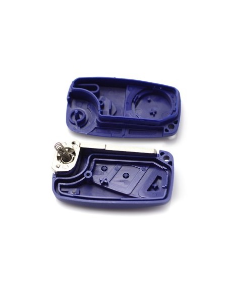Key case for Fiat knife type, 3 buttons, blue