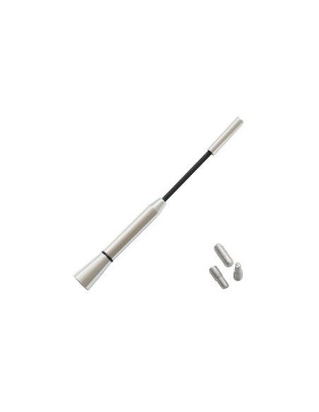 Chrome Exterior Car Antenna 15.8 cm with 3 Adapters (4-5-6MM)