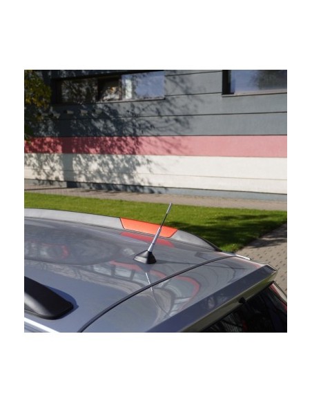 Külső Króm Autó Antenna 15.8 cm 3 Adapterrel (4-5-6MM)