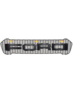 Mat black radiator grille with orange LED for Ford Ranger...