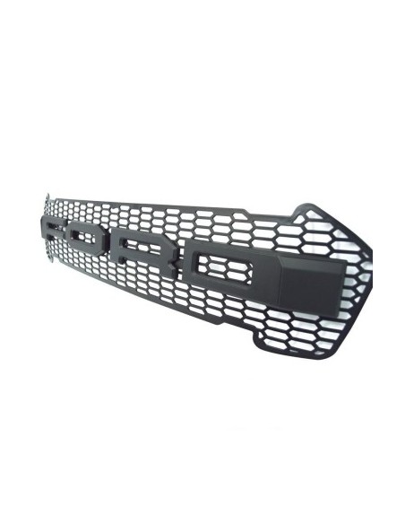 Mat black radiator grille with orange LED for Ford Ranger T8 2019-2022