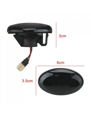 Set 2 Dynamic LED Wing Indicators for Smart...