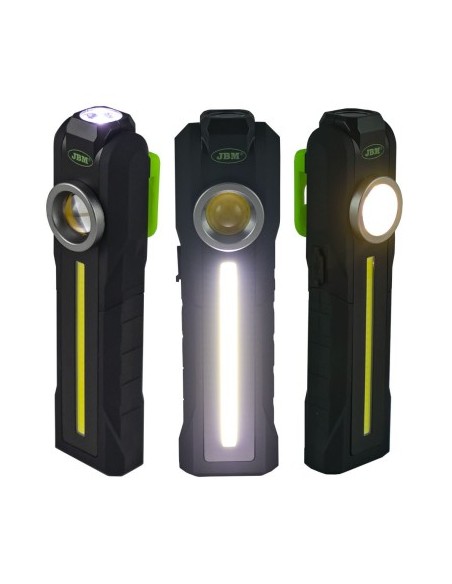 Rechargeable Magnetic Flashlight with Battery 250LM JBM