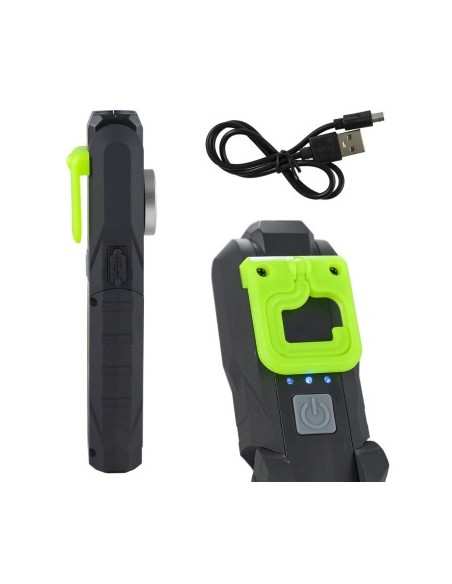 Rechargeable Magnetic Flashlight with Battery 250LM JBM