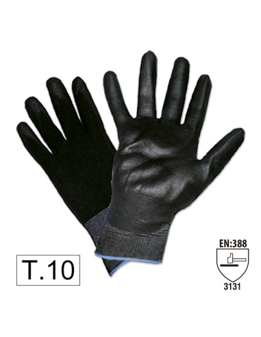 Work Gloves with Reinforced Polyurethane Palm...