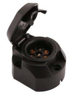 Car socket for trailer, plastic, 7 pins, CarFace