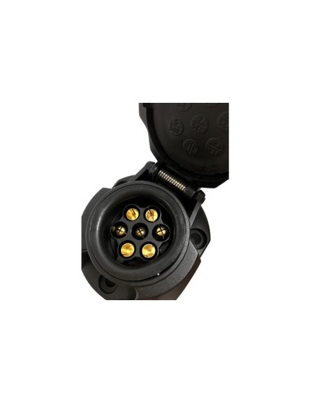 Car socket for trailer, plastic, 7 pins, CarFace