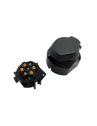 Car socket for trailer, plastic, 7 pins, CarFace