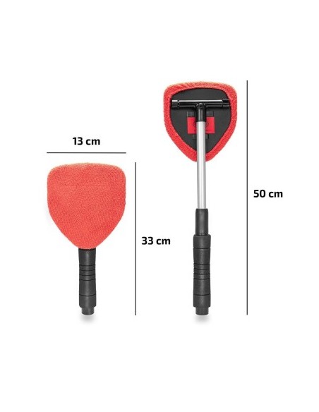 Interior Glass Cleaner, Defroster, Telescopic 33-50cm Heyner