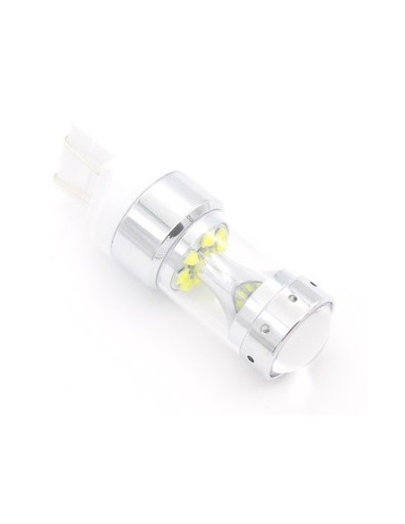 Led αυτοκίνητου Canbus T20 (W21W) ΛΕΥΚΟ 60W με LED CREE με διπλή ένταση