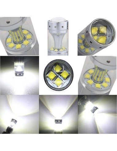 Led αυτοκίνητου Canbus T20 (W21W) ΛΕΥΚΟ 60W με...