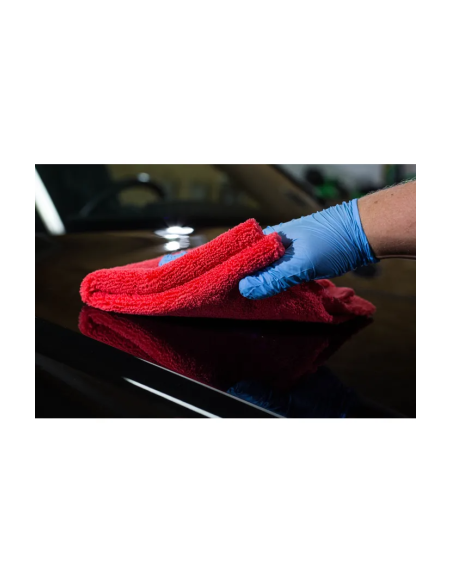 Professional red microfiber cloth Ewocar, 400gsm, 40x40 cm