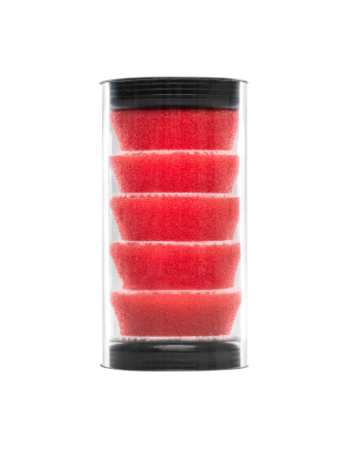 Set of 5 medium polish sponges Ewocar Red...