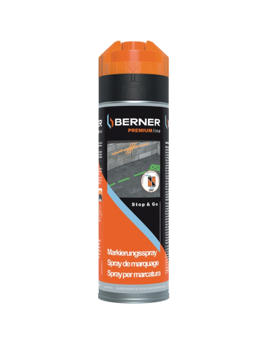 Industrial marking spray Orange Berner, 500ml