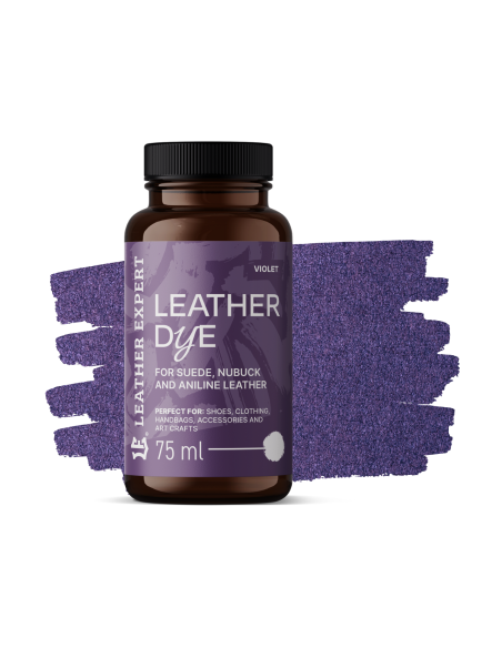 Vopsea Piele Intoarsa Violet Leather Expert, Χρώμα για σουέτ, νάμπουκ, ανιλίνη 75ml