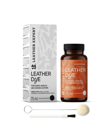 Βαφή για σουέτ δέρμα Πορτοκαλί Κολοκύθας Leather Expert, Dye for suede, nubuck, aniline 75ml