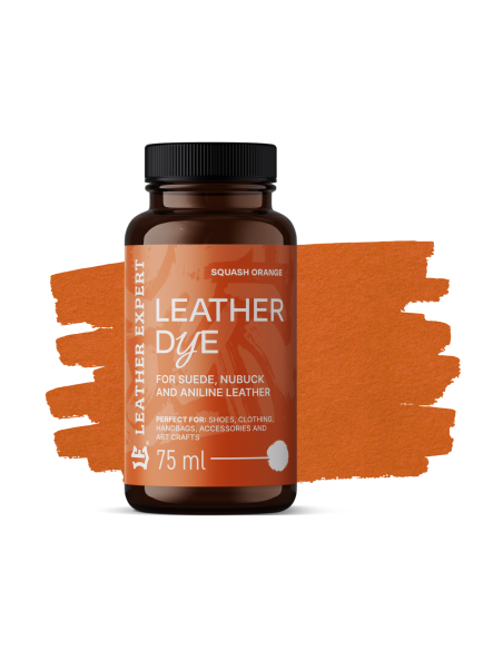 Βαφή για σουέτ δέρμα Πορτοκαλί Κολοκύθας Leather Expert, Dye for suede, nubuck, aniline 75ml