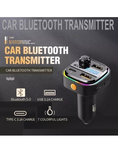 FM Modulator 12-24V Bluetooth 5.0 with Fast...