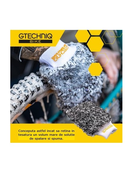 Γάντι πλυσίματος ποδηλάτου Gtechniq Bike Microfibre Wash Mitt