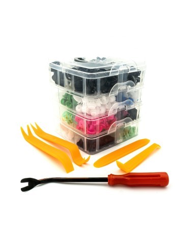 Set 470 buc cleme din plastic + 5 unelte Carguard
