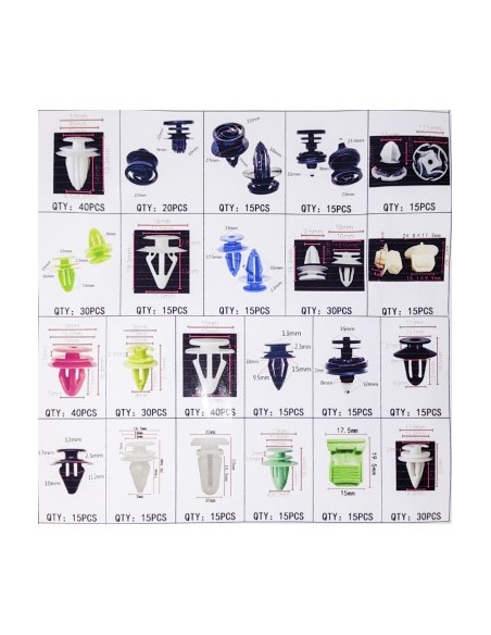 Set 470 buc cleme din plastic + 5 unelte Carguard